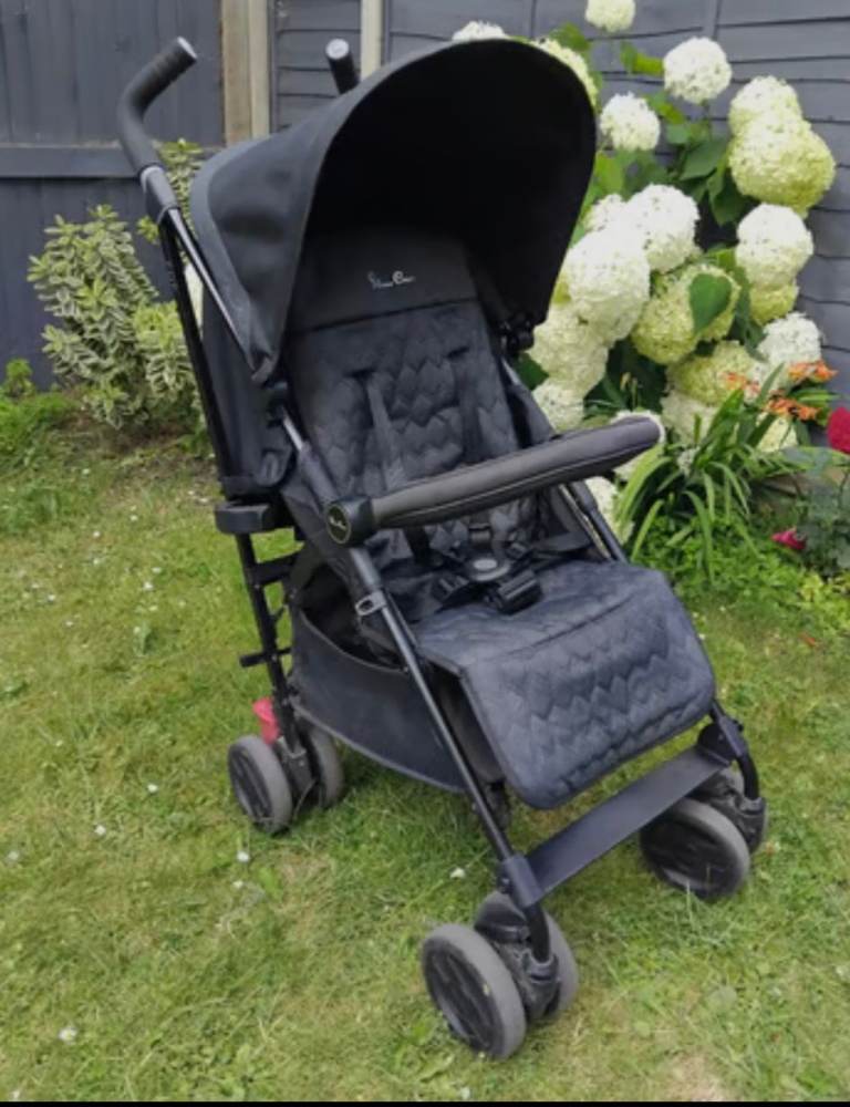 image for Silver Cross all black pop stroller