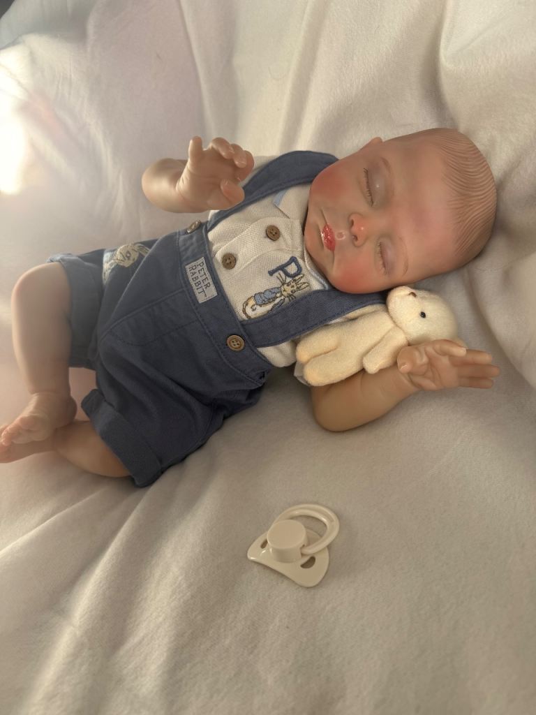 Lifelike Reborn Baby Doll with Peter rabbit outfit 
