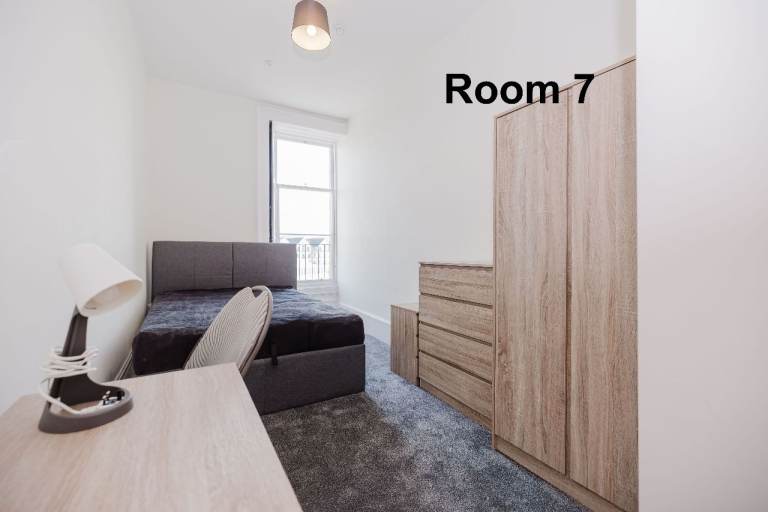 DOUBLE ROOMS for let within recently refurbished, 8 bedroom, HMO flat in Haymarket – available soon