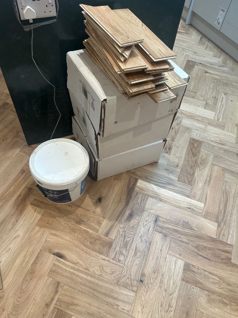 Wood flooring & glue 