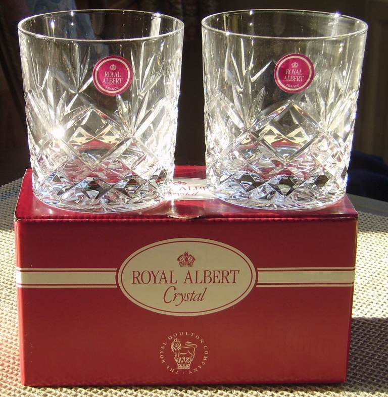 Pair of Royal Albert Dalton Tumblers, Rummer's Boxed