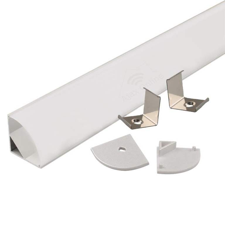 Aluminium profile for led strip light, 1m and 2m