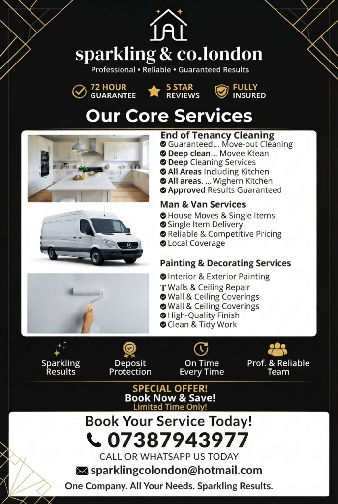 🏡Special offer now on end of tenancy moving in cleaning-after builders cleaning London Essex 