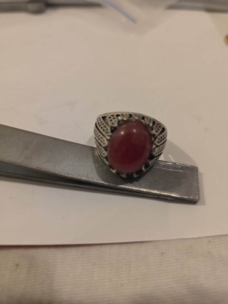Handmade Pure natural Ruby gemstone ring 