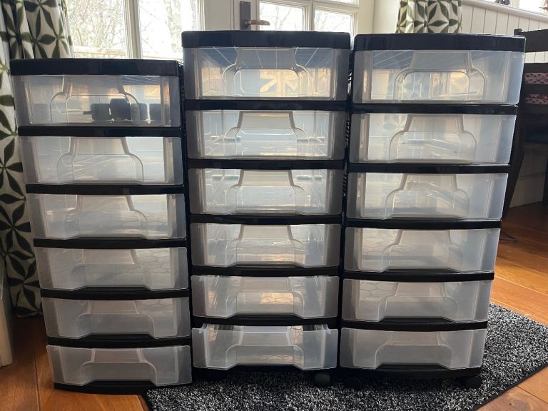 Three Really Useful Storage Units (6 x 7 Litre Drawer each one)