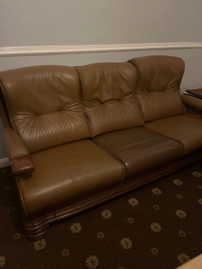 Leather sofa set for FREE
