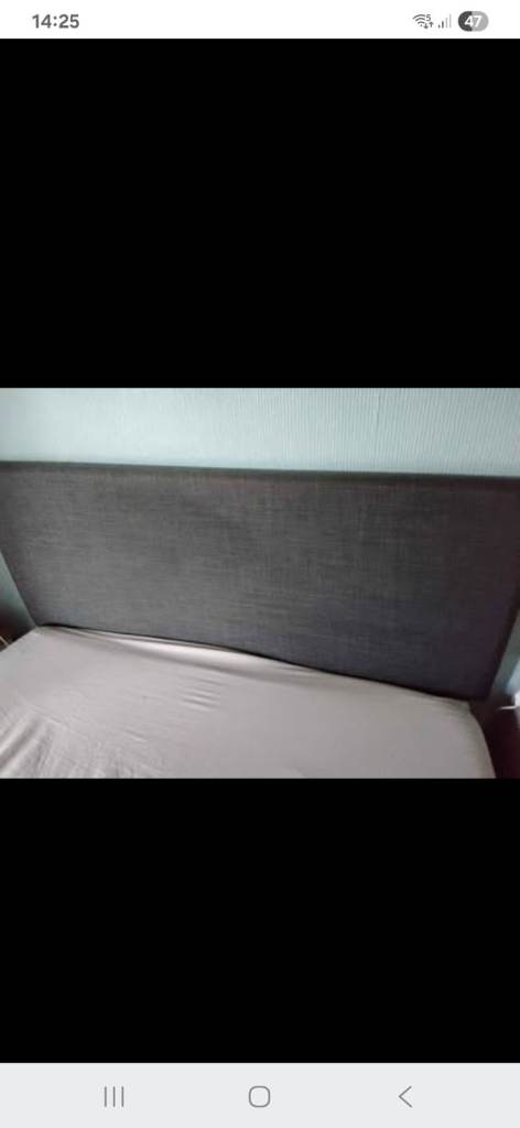 image for KS Charcoal Fabric Headboard 
