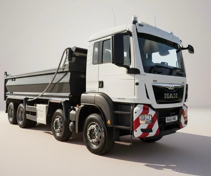 MAN TGS 35.420 8x4 steel body tipper Thompson body