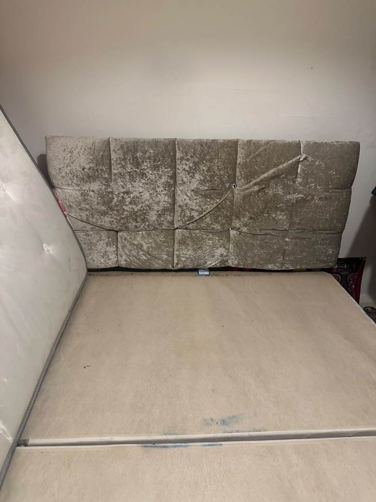 Double size bed frame and headboard 