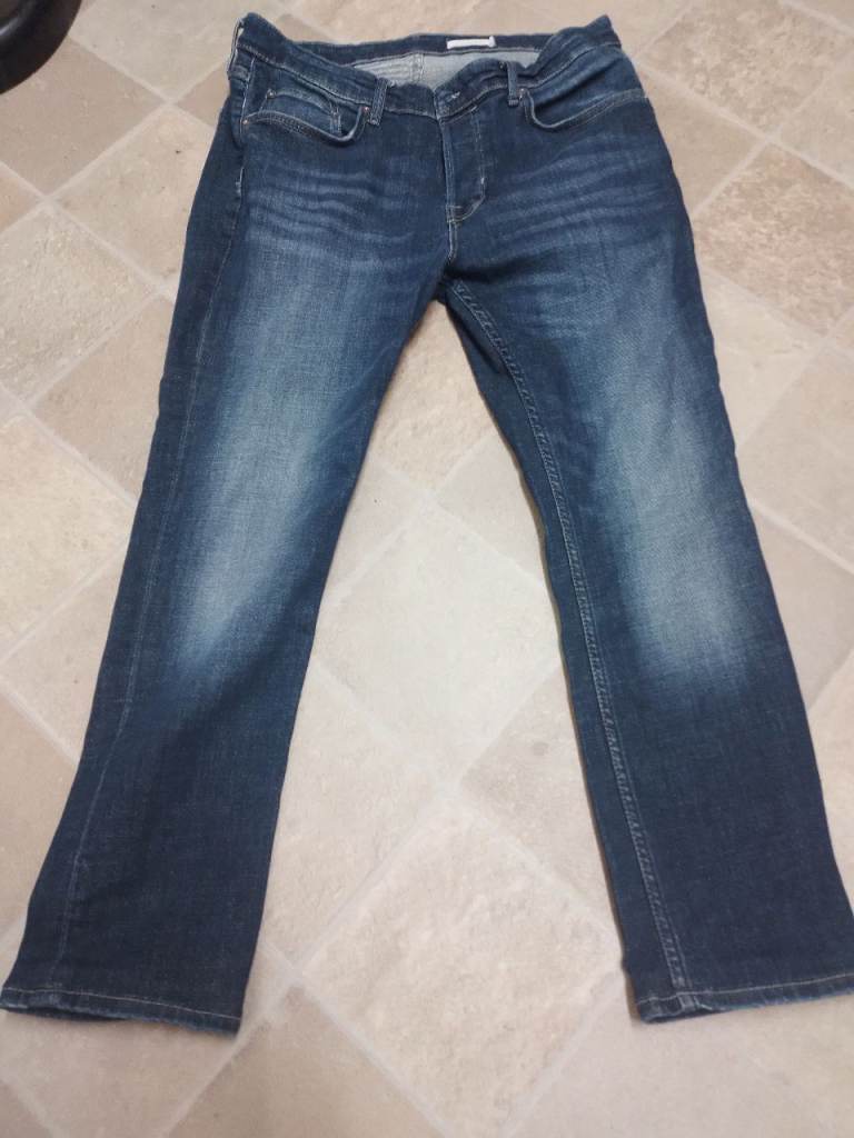 image for All saints jeans 32 waist hardly worn 