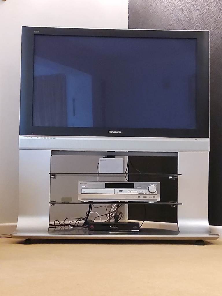 PANASONIC VIERA PLASMA 42" TV with silver stand and/or wall bracket