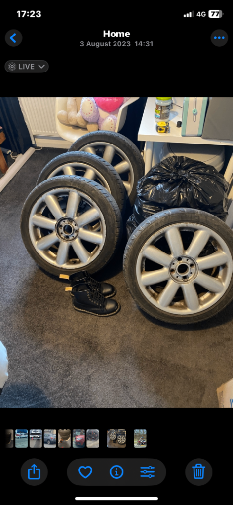 Mini Cooper original alloy wheels 