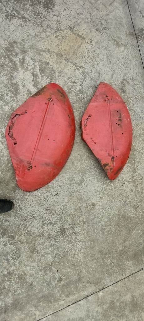 Massey ferguson mudguards 35 35x te20 origina half round l riveted