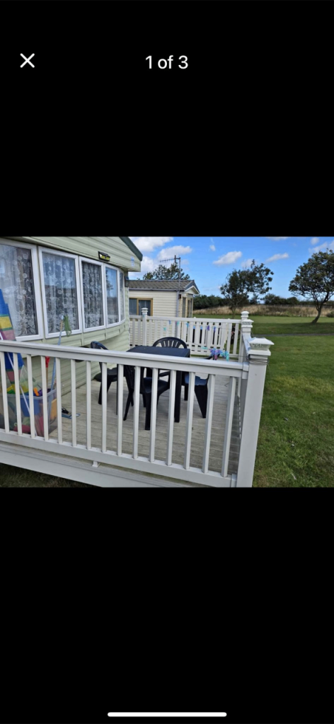 Caravan decking.  Dismantled