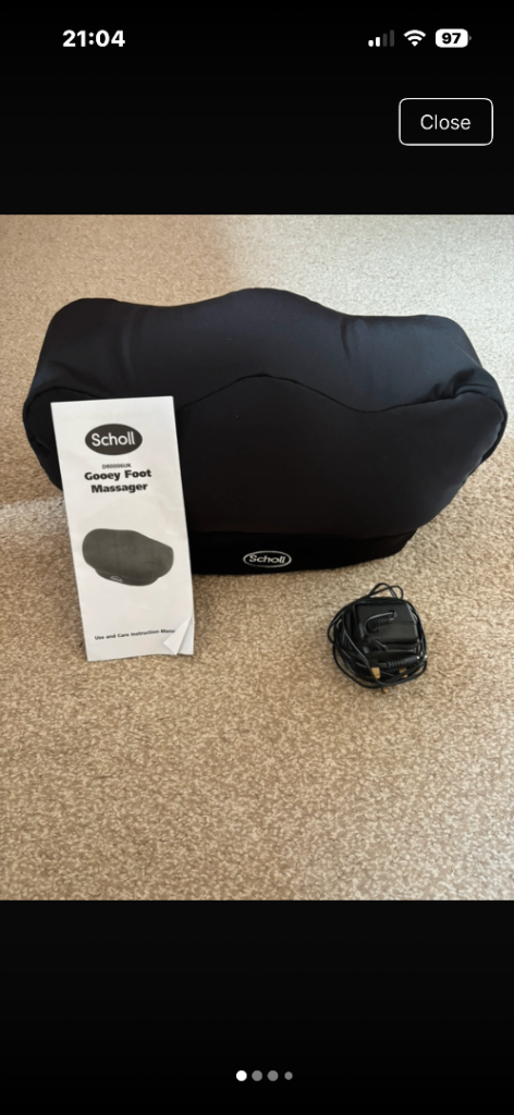 Scholl Gooey Foot Massager - Good Condition, Black