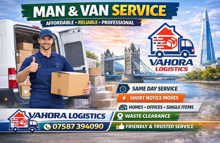 🚚 Vahora Logistics Ltd – Man & Van Services (London & Nationwide)