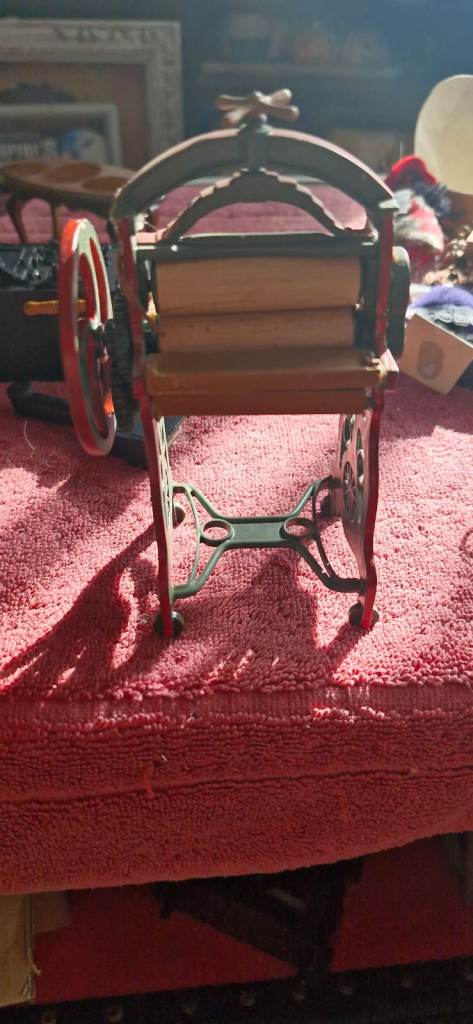 Collectible Wringer Washer Miniature - Cast Iron & Wood