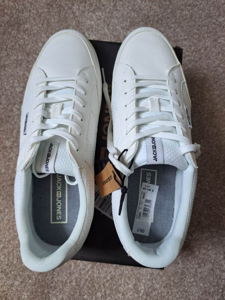 image for New White Men's Trainers - Unworn, Still in Box. Jack and Jones