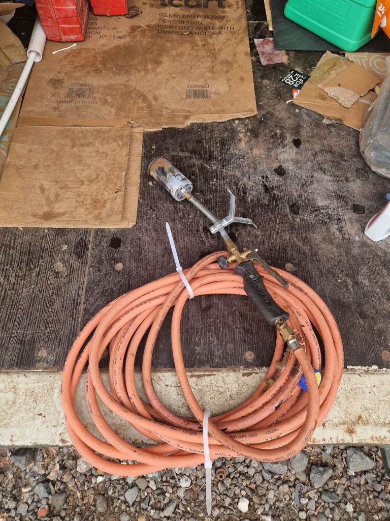 Gas Torch with Hose – Good Condition, Ready for Work