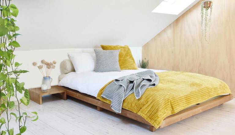Futon loft double size bed