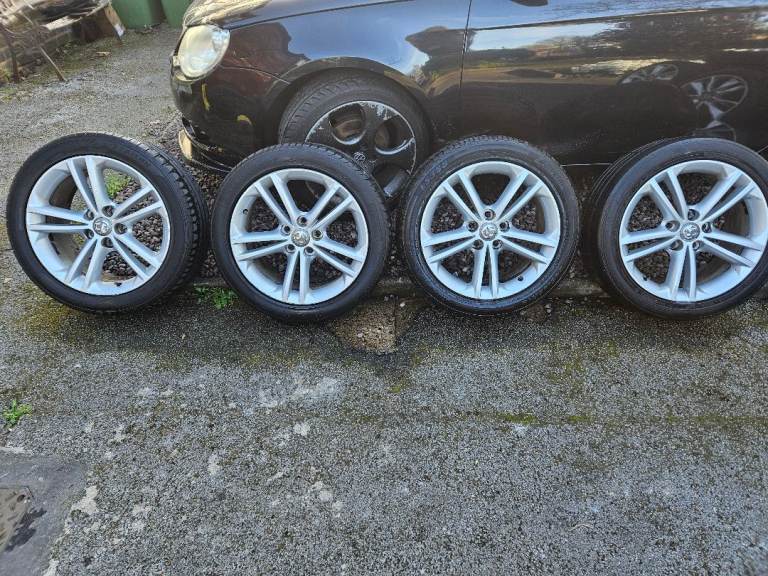 Vauxhall insignia 18in sri alloy wheels and tyres set 4 pcd120 fitment 5 stud fitment in silver  
