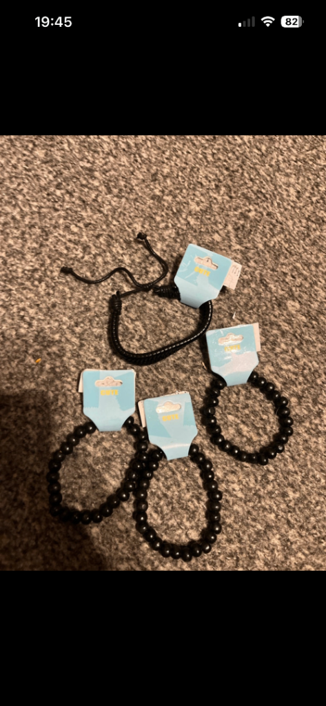 NEW WITH TAGS SET OF 4 MENS BRACELETS 