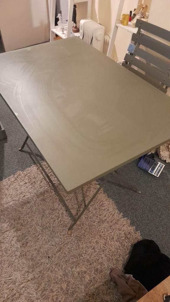 Metal folding garden set