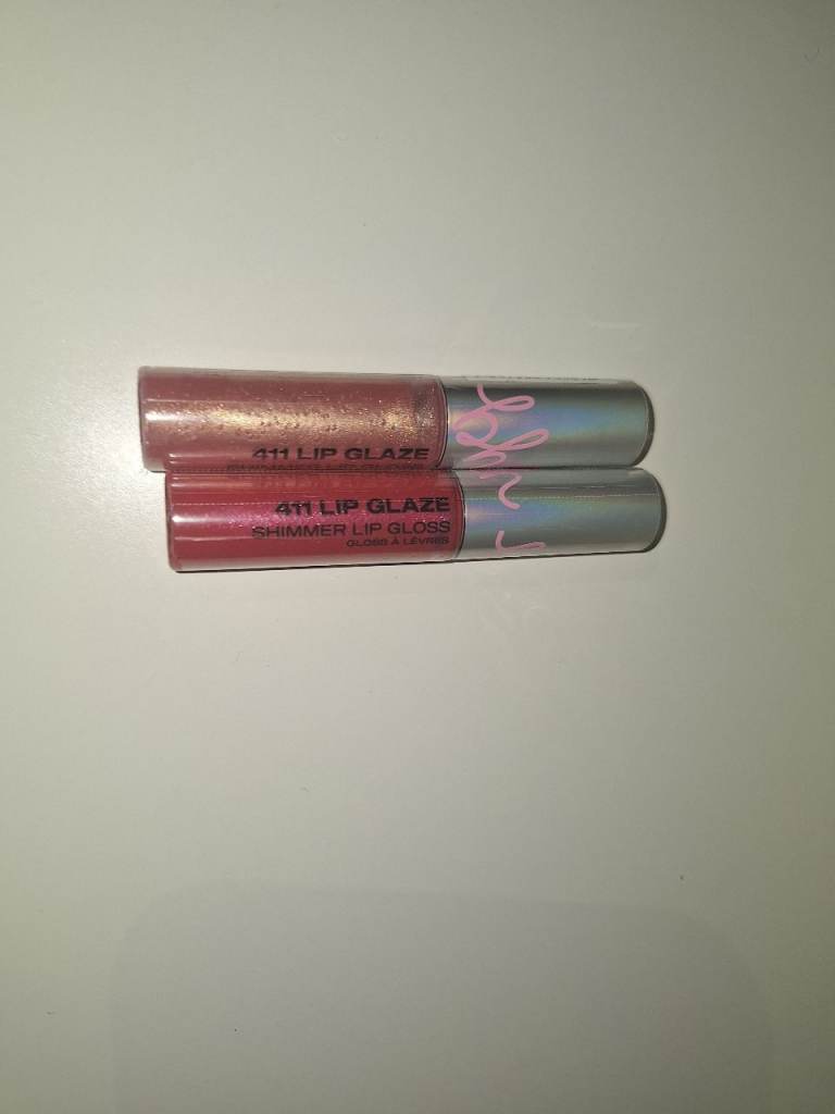 BH Cosmetics 411 Lip Glaze Shimmer Lip Glosses x2