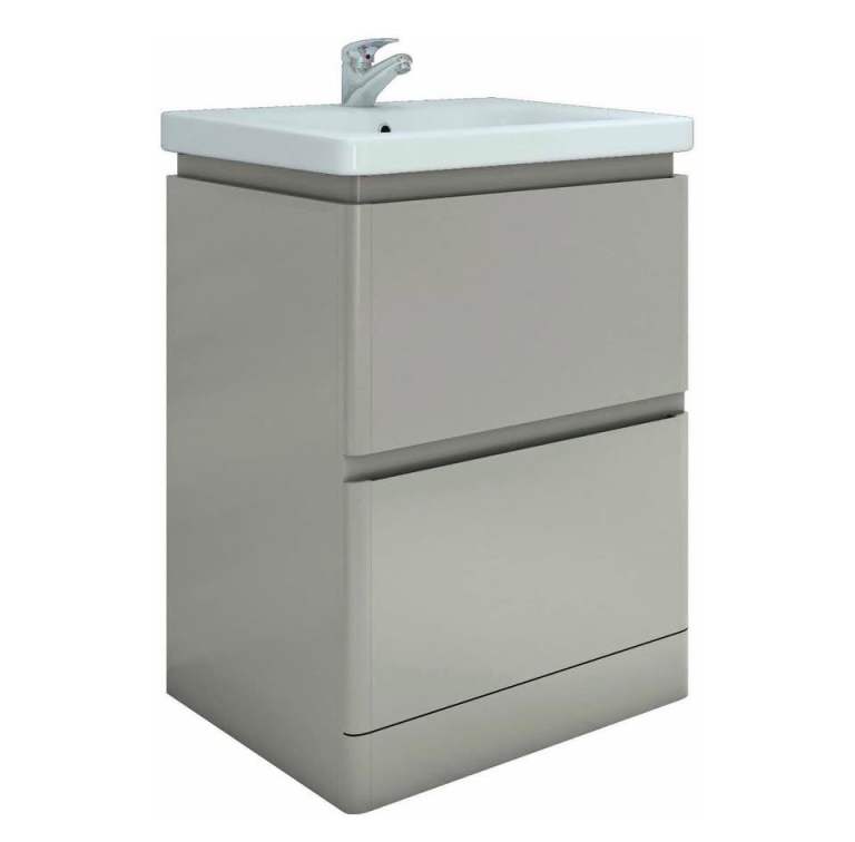 Brand new RAK Resort 650mm Floor Standing Vanity Unit – Matt Grey