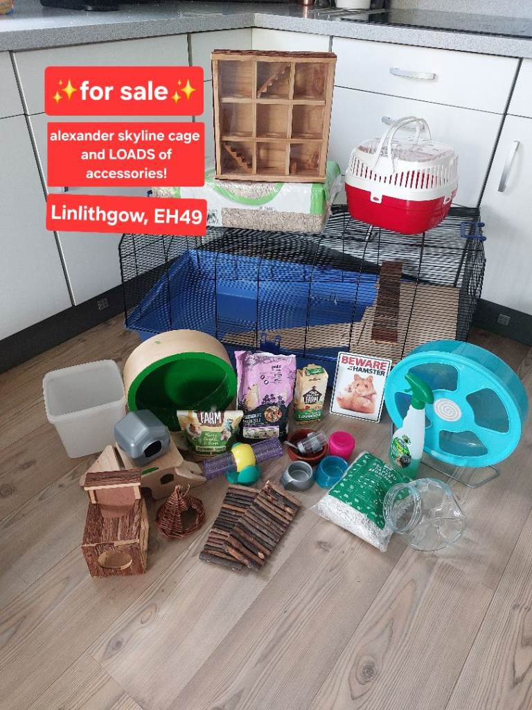 Hamster cage bundle, everything you need