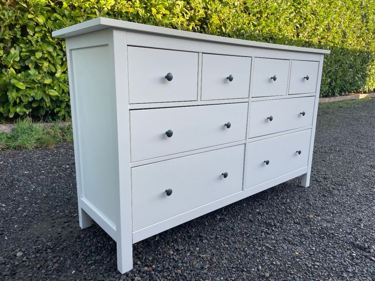 FREE DELIVERY 🥰🚚🥰 IKEA WHITE HEMNES CHEST OF 8 DRAWERS GOOD CONDITION 
