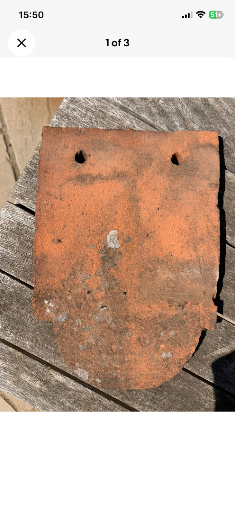 Reclaimed clay club roof tiles (approx 60 available)
