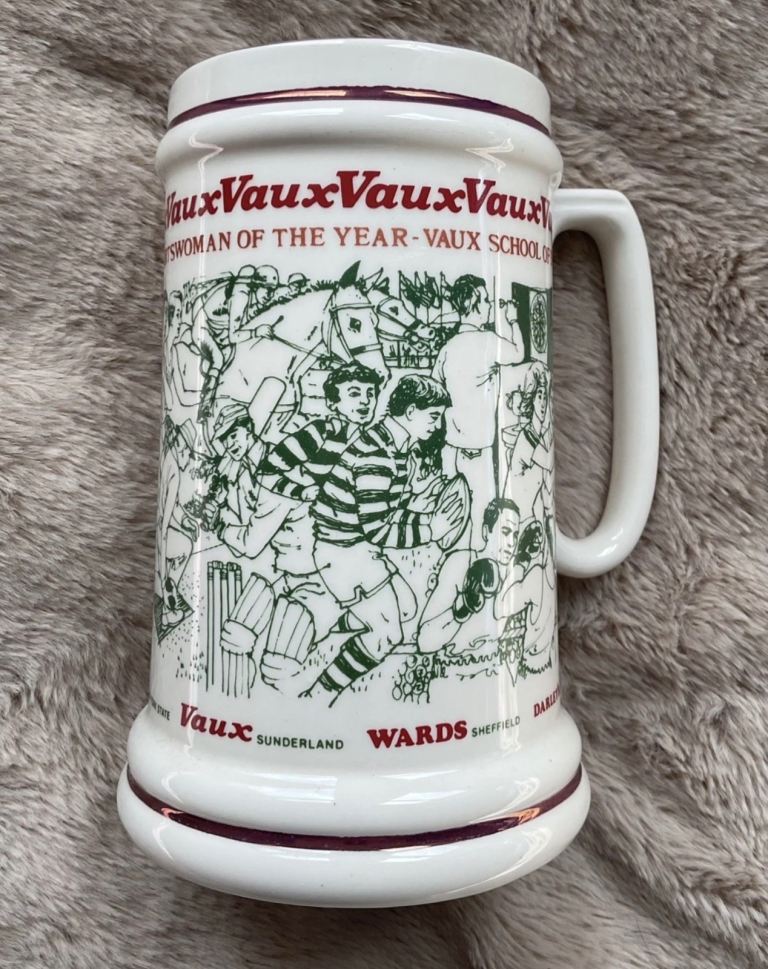 Rare Vaux Sportsman &; Sportswoman of the Year 1983 - Wade Limited Edition Pub Stein Tankard