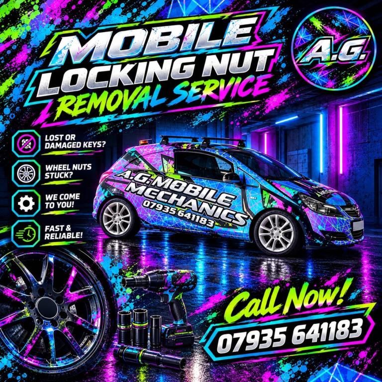 Mobile Locking Wheel Nut Removal 