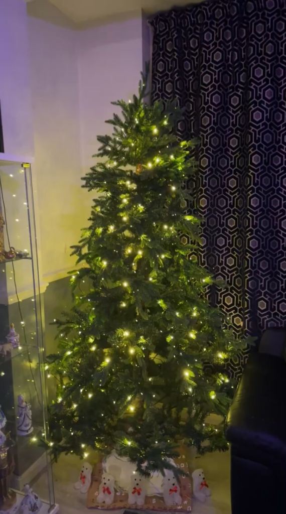 7ft pre lit tree 