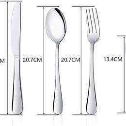 Brand New 24 pcs High-Quality Stainless-Steel Cutlery Knife/Spoon/Fork, Mirror Polished