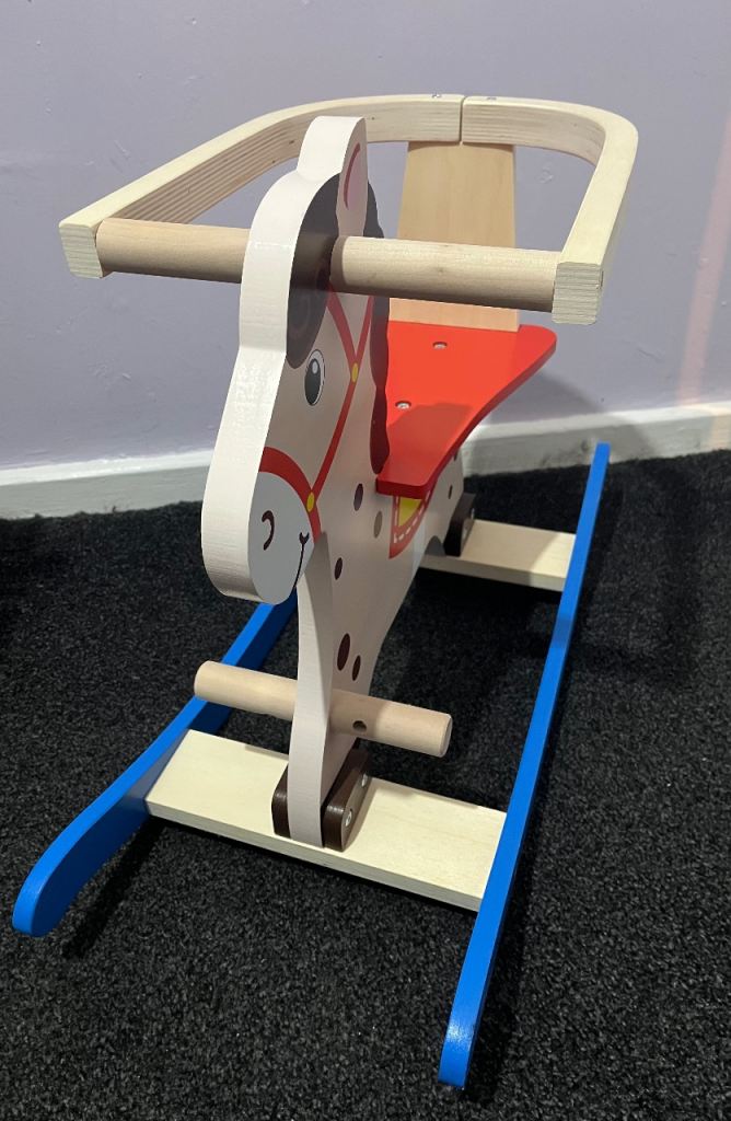 Wooden rocking horse toy for sale (like new)