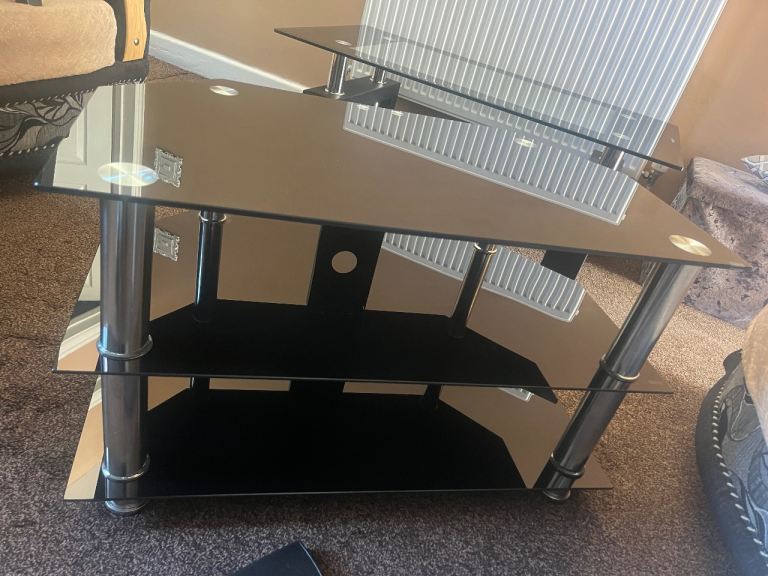 Glass stand tv new