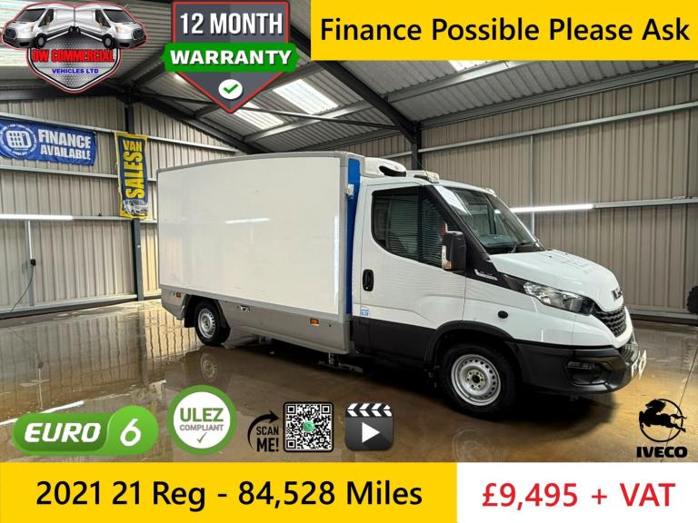 2021 21 Reg Iveco Daily 2.3 35S14 LWB Fridge Freezer 8 Speed Hi-Matic Auto + VAT