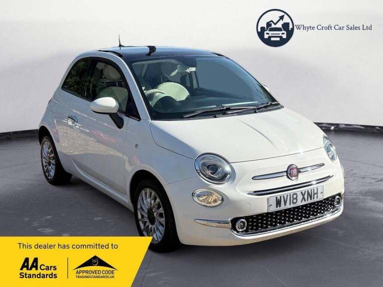 2018 Fiat 500 1.2 Lounge Euro 6 (s/s) 3dr Hatchback Petrol Manual