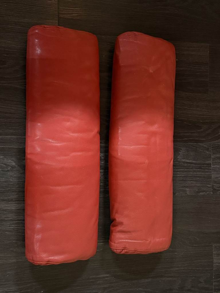 IKEA RED POANG CHAIR HEAD REST CUSHIONS