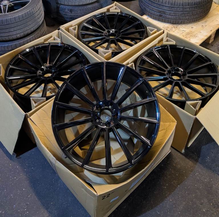 🔥 SEAT 5X112   22 X 10J  Gloss Black Alloy Wheels 🔥BRAND NEW BARGAIN PRICE!!! LOOK 👀