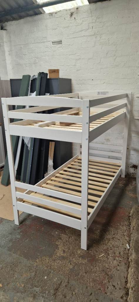  Argos home josie Shorty Wooden 2ft 6ins x 5ft 9ins  bunk bed frame only - White 