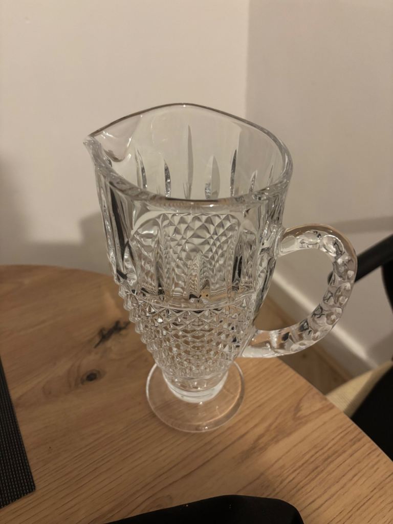 Vintage pressed glass pitcher