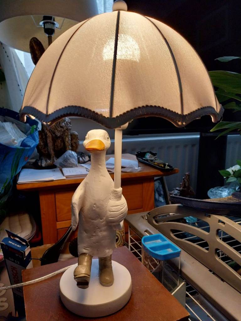 Dunelm Duck lamp and shade 
