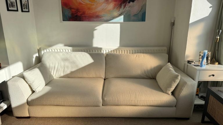 🛋️ DFS Calix 4-Seater Sofa – Cream – Excellent Condition