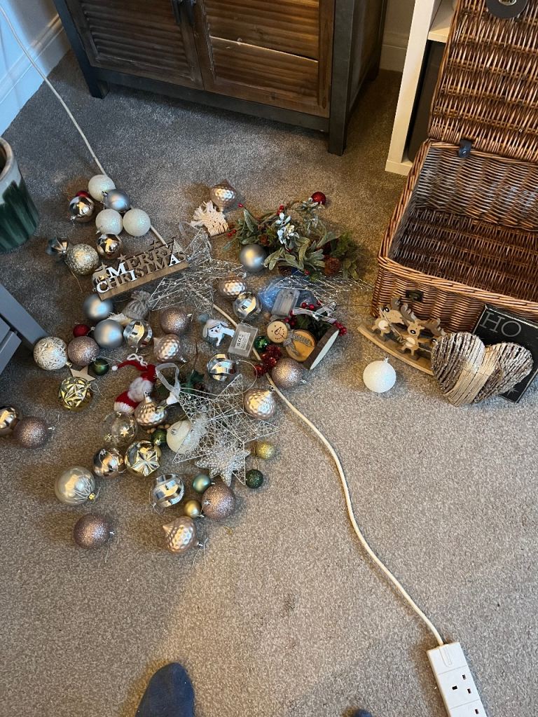 Free 7 foot pre lit Christmas tree