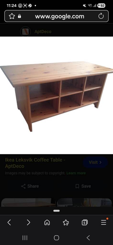Ikea Leksvik Coffee Table