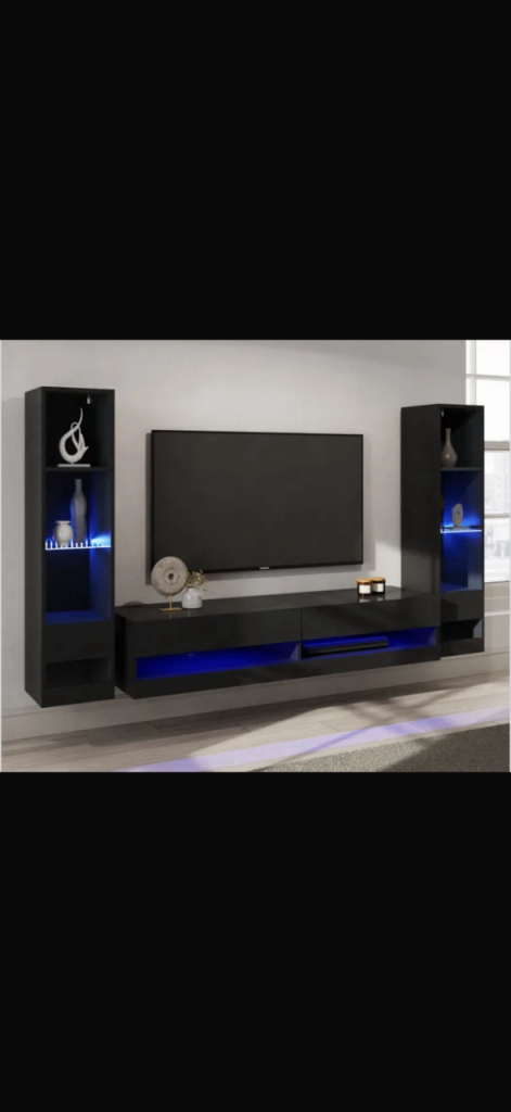 Wall Hung Tv cabinet + shelving 