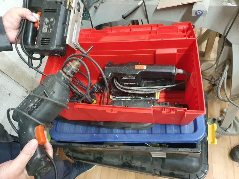 Black & Decker Power Tool Set - Drill, Jigsaw, Sander